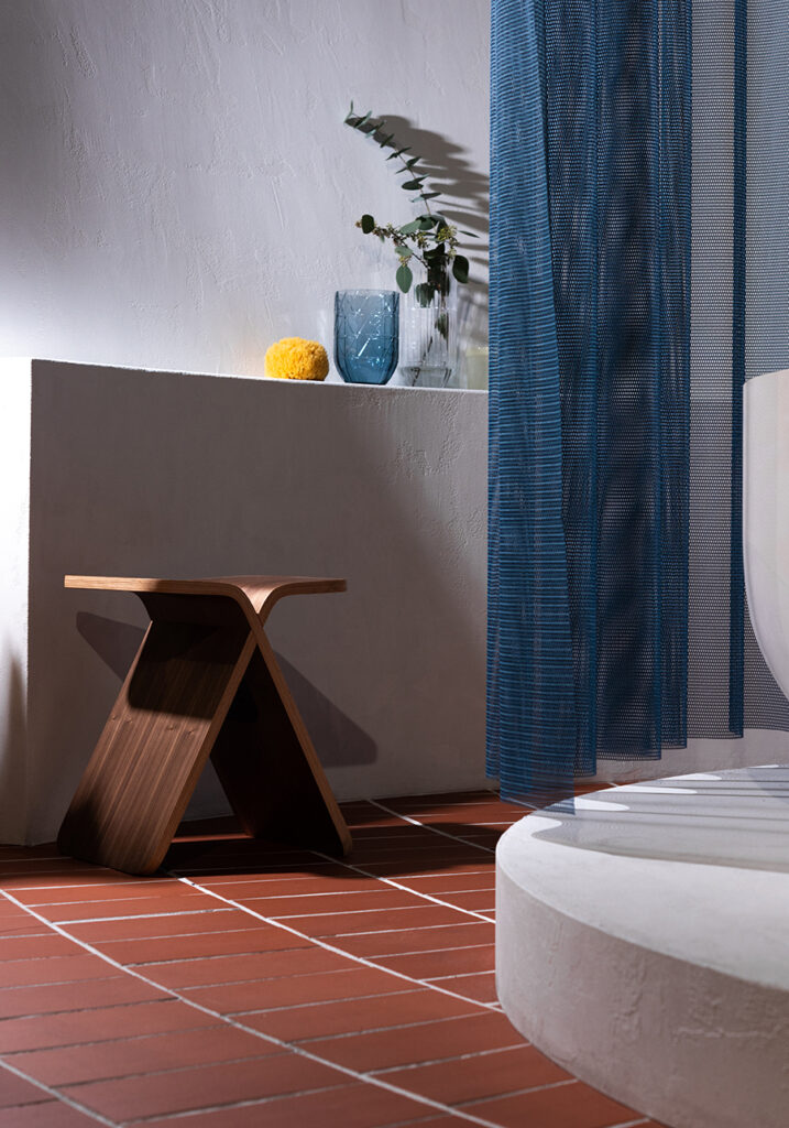 low Cleaness Area_DH 2020_X Stool by MUT for Bola_Textile by Kvadrat_image by Daniela Trost